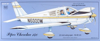 GUILLOWs Piper Cherokee 140 Balsa Wood Airplane Model Kit (307
