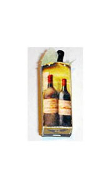 HUDSON RIVER - 1 Inch Scale Dollhouse Miniature - Bottle Of Wine In A Gift Bag (HR53991)