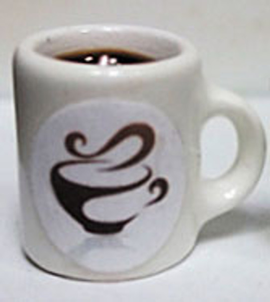 HUDSON RIVER - 1" Scale Dollhouse Miniature - Coffee Cup Mug-Filled (53999M)