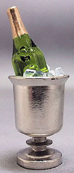HUDSON RIVER - 1" Scale Dollhouse Miniature - Champagne Bucket-with Champagne & Ice (60015)