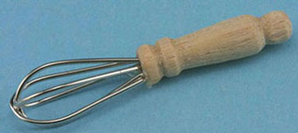 INTERNATIONAL MINIATURES - 1 Inch Scale Dollhouse Miniature - Wire Whisk With Wooden Handle (IM65481) 731851654813