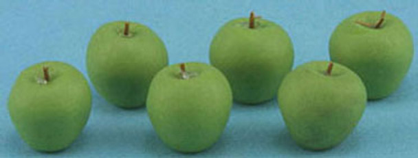 INTERNATIONAL MINIATURES - 1 Inch Scale Dollhouse Miniature - Green Apples 6 pcs (IM65506) 731851655063