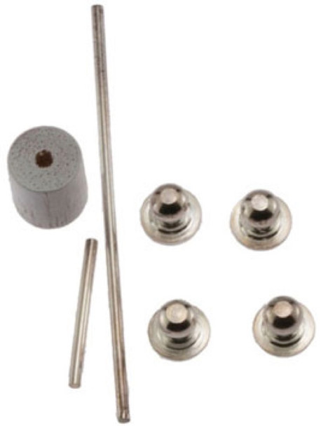 INTERNATIONAL MINIATURES - 1" Scale Dollhouse Miniature - Silver Towel Bar and Toilet Paper Holder 7 Piece Set (65651) 731851656510