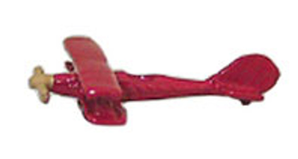 ISLAND CRAFTS - 1 Inch Scale Dollhouse Miniature - Toy Bi Plane Red (ISL2914)