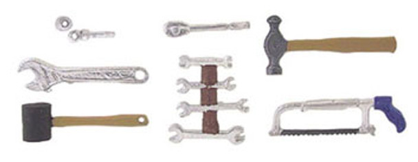 ISLAND CRAFTS - 1 Inch Scale Dollhouse Miniature - Tool Set Automotive 7 pcs (ISL5001)