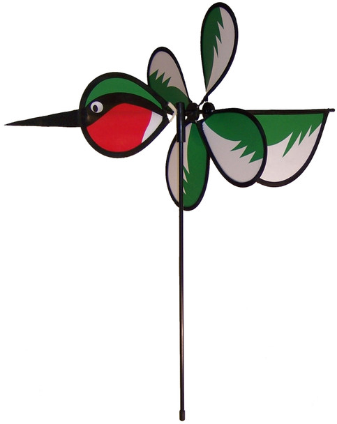 Hummingbird Baby Bird Wind Garden Spinner & Stake - Thumbnail 2