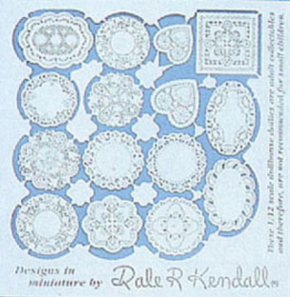 JENNETTA KENDALL - 1 Inch Scale Dollhouse Miniature - Assorted Doilies (JKM100)