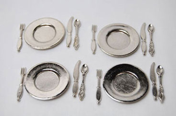 JOSHUA'S - 1 Inch Scale Dollhouse Miniature - 16 Piece Place Setting (JOS6293) 715354103597