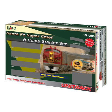 KATO - N Super Chief Starter Set SF - Diesel - Electric Train Set (N Scale) (1060018) 4949727052724