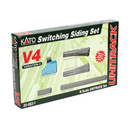 KATO - N V4 Switching Siding Set (N Scale) (208631) 4949727516882