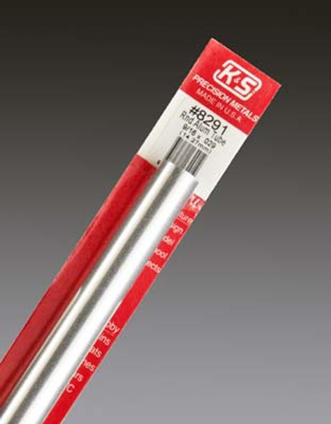 K & S METALS - Aluminum Tube .562 x .029in. x 12in. (8291) 614121182912