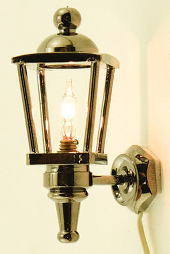 MINIATURE HOUSE - 1" Scale Dollhouse Miniature - Carriage Lamp, Pewter (45166) 783970451668