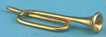 MULTI MINIS - 1 Inch Scale Dollhouse Miniature - Gold Bugle (MUL1080) 749939601321