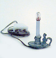 MULTI MINIS - 1 Inch Scale Dollhouse Miniature - Electric Candlestick Pewter (MUL1810A) 749939602700