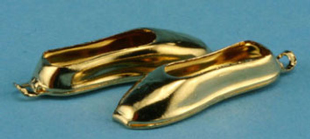 MULTI MINIS - 1 Inch Scale Dollhouse Miniature - Ballet Slippers Gold (MUL74) 749939621091