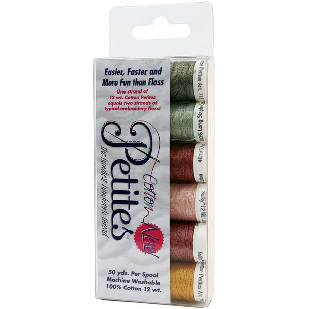 SULKY - Sampler 12wt Cotton Petites 6/Pkg-Porch Welcome Rosewood manor assortment (712-15) 727072002656