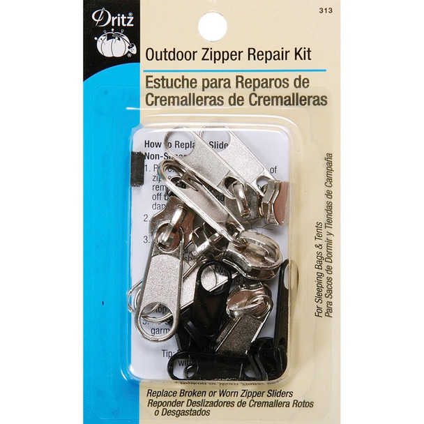 DRITZ - Outdoor Zipper Repair Kit - (313) 072879262407