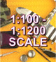 1:100 to 1:1200 Scale Model Kits