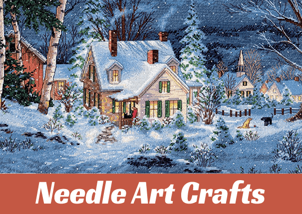 Needle Arts : Counted Cross Stitch, Latch Hook & Rug Hook, Needlepoint & Embroidery, Stamped Cross Stitch, Needles, Plastic Canvas, Stitching Notions and Supplies