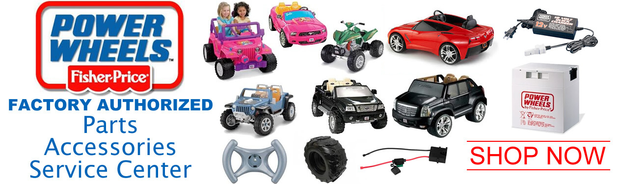 Electric Ride on Vehicles for Kids - Parts and Service Center. See our huge selection of Power Wheels Ride On Parts. Use our friendly online parts list which includes detailed diagrams, manuals, and parts lists to help you find everything from Power Wheels Batteries, Chargers, Wheels, Motors, Stickers, and more!