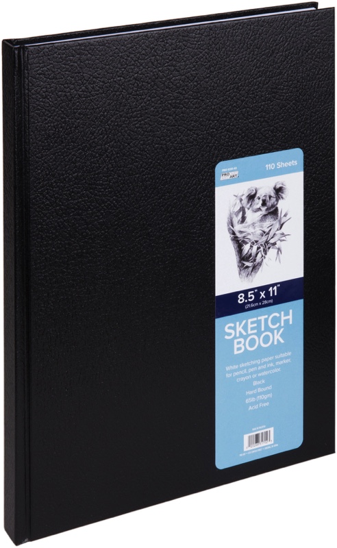 Buy the Pro Art Hard Bound Sketch Book 8.5X11-110 Sheets (Pa020503)  020268317023 on SALE at www.