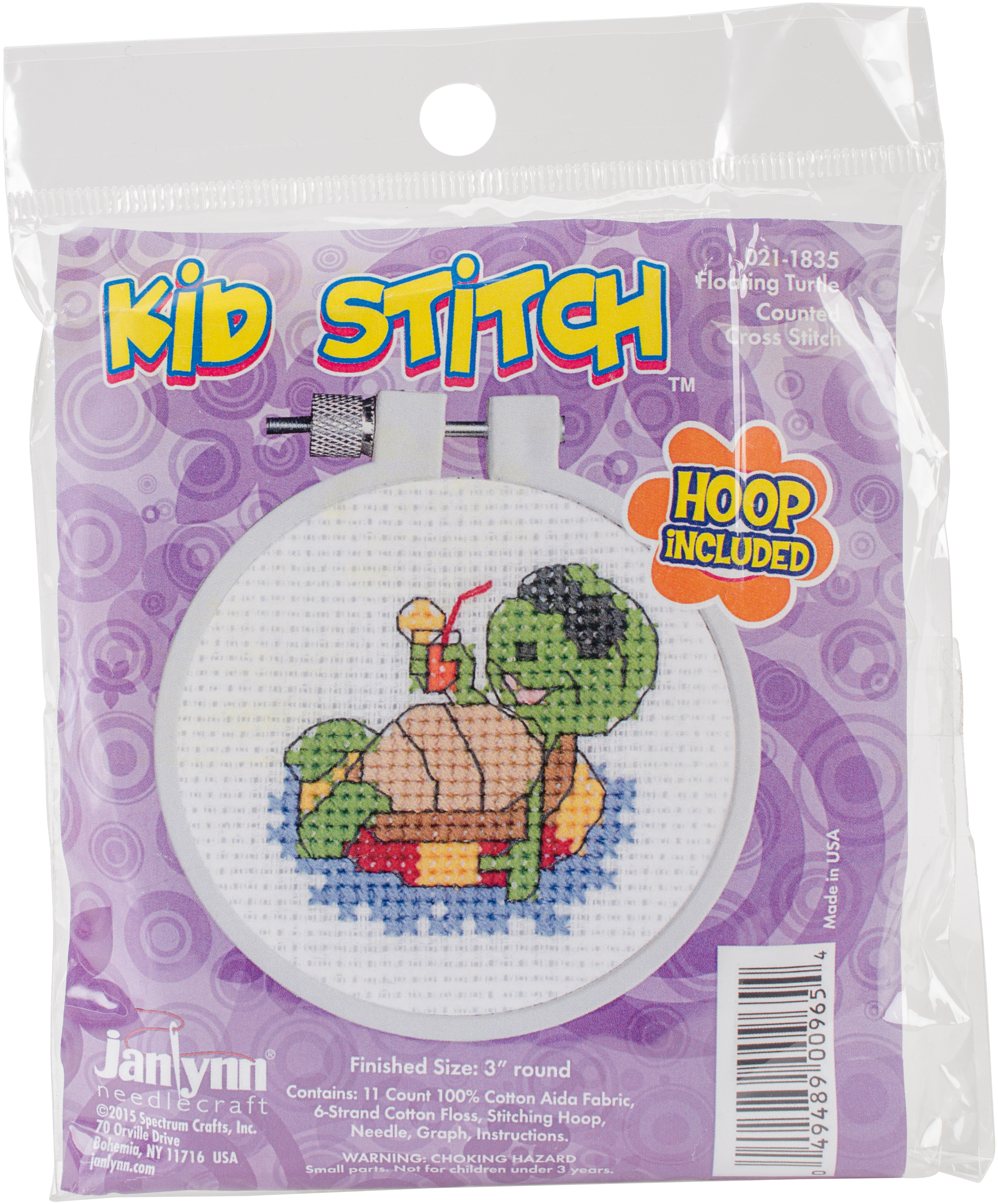 HEART Janlynn/Kid Stitch Mini Counted Cross Stitch Kit 3 Round