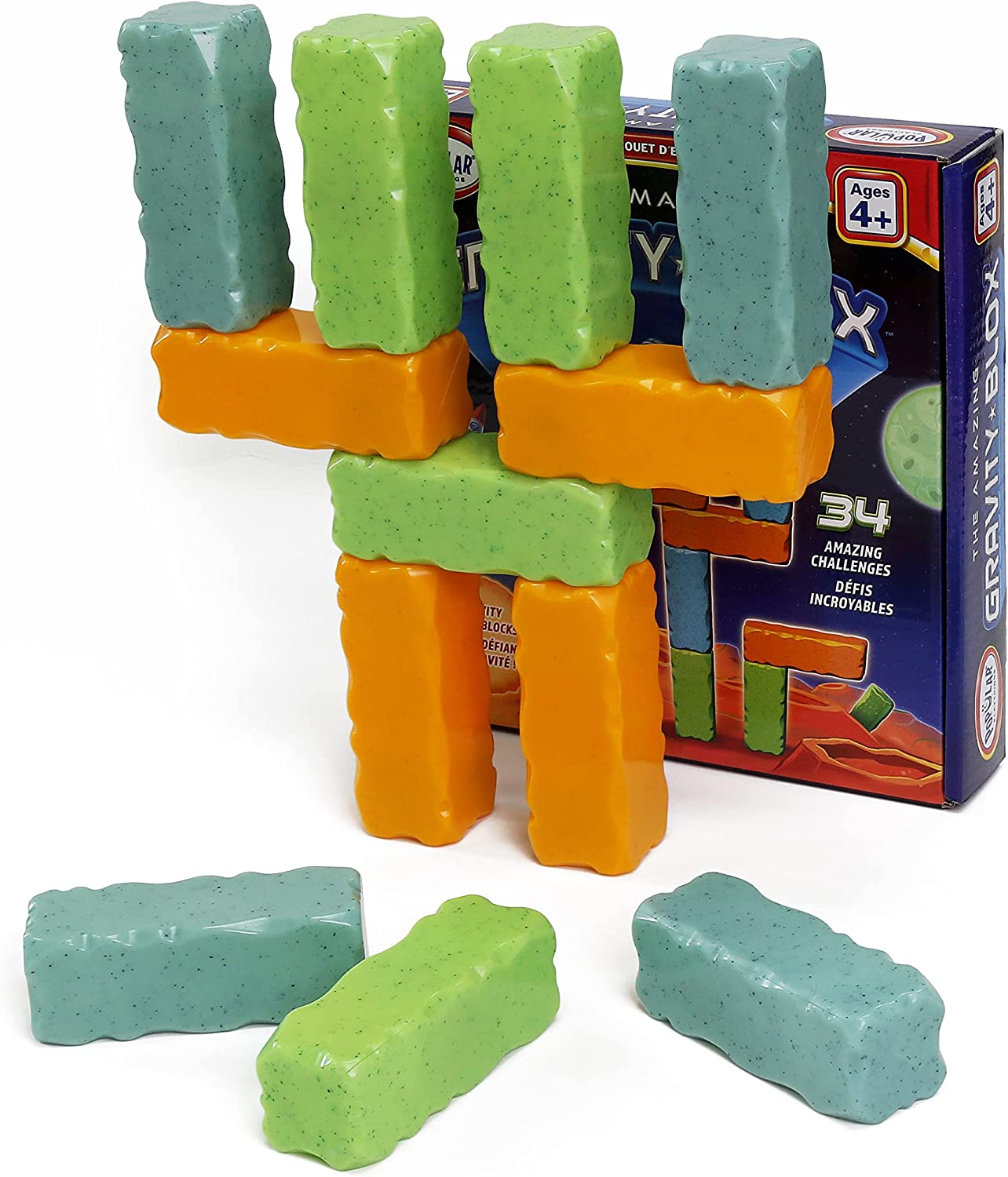  Blocks Rock! A STEM Toy and Educational Game for Competitive  Structured Block Play, Ages 4+ : Toys & Games