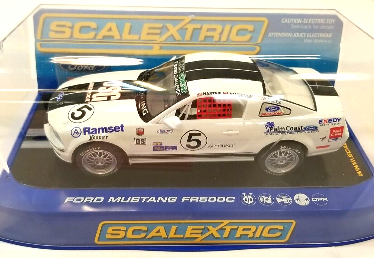 RESALE SHOP - Scalextric 1:32 Slot Car #C2774 Ford Mustang FR 500C -  Digital Plug Ready - NIB