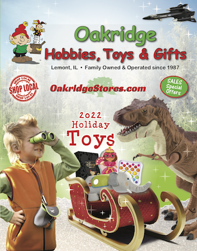 Oakridge Hobbies, Toys & Gifts Holiday Catalog 2022 cover