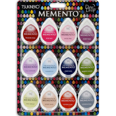 Memento Dew Drop Dye Ink Pads 4/Pkg-Beach Party 