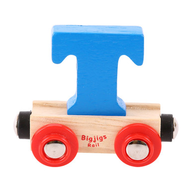 Bigjigs Rail Buchstaben-Wagen T – Holzspielzeug Für Kinder, Bunt, Mit Lernfunktion