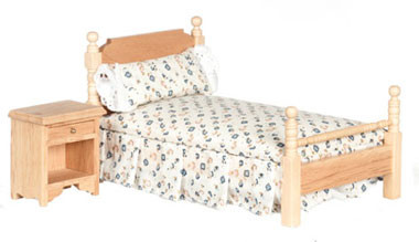 One Inch Miniatures AZTEC MINIATURES - 1 Inch Scale Dollhouse Miniature Bedroom Furniture ...