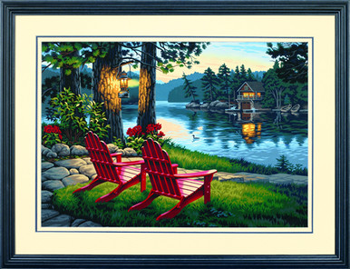 Paint Works Paint By Number Kit 20X14-Adirondack Evening - 088677913571