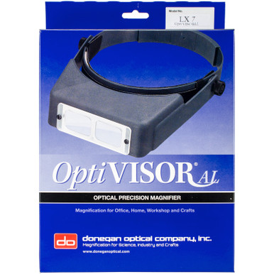 Donegan Optical OptiVISOR Binocular Magnifier-Lensplate #5 Magnifies 2.5x  At 8