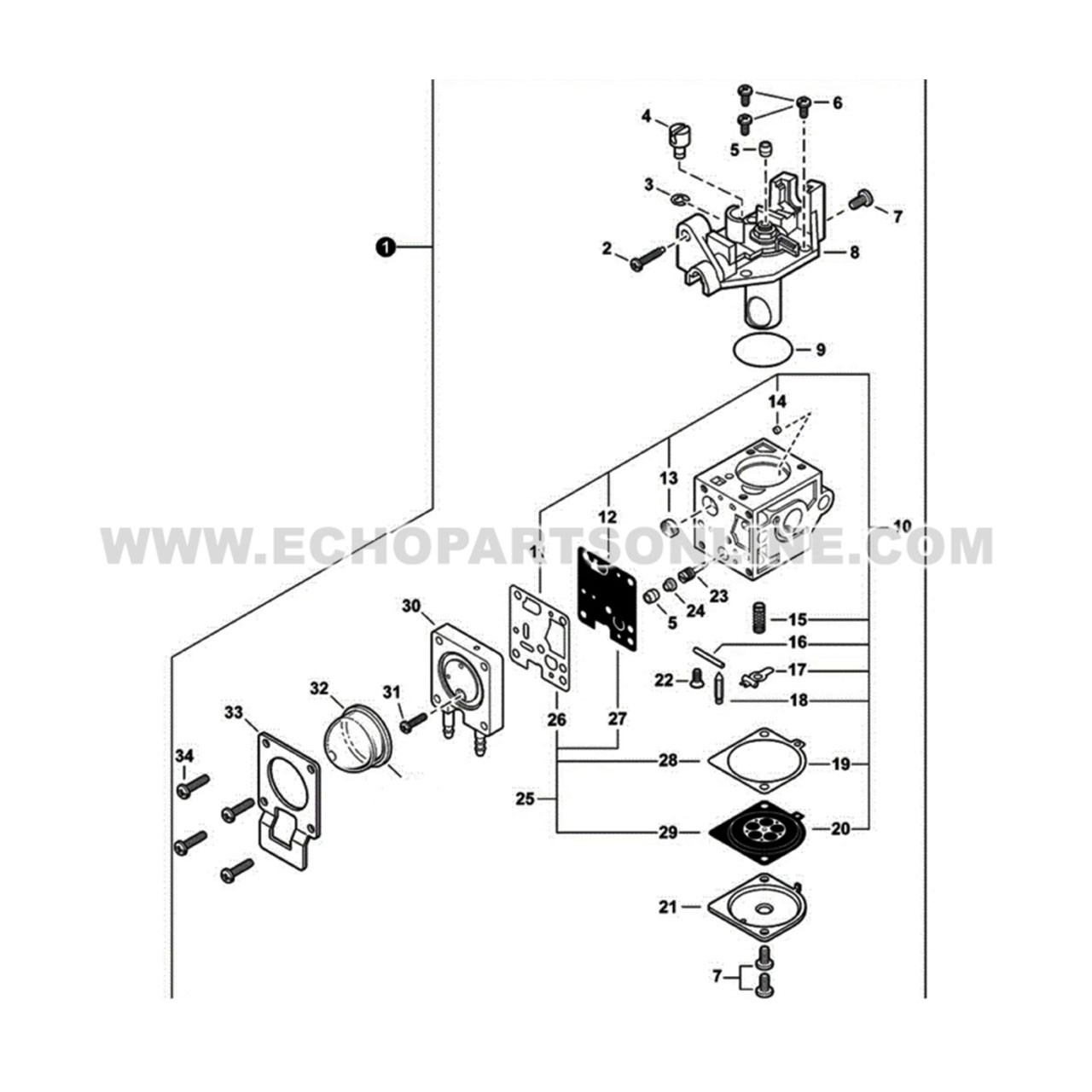 SRM-225 CARBURETOR A021001692 OEM