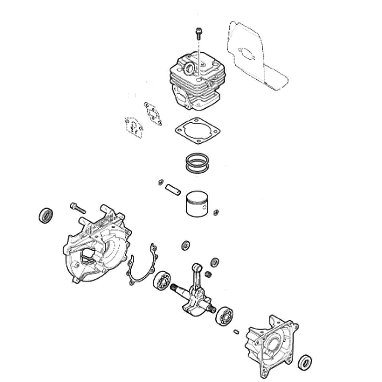 ECHO SB1064 - SHORT BLOCK PE/SRM-310/311 | Genuine Part