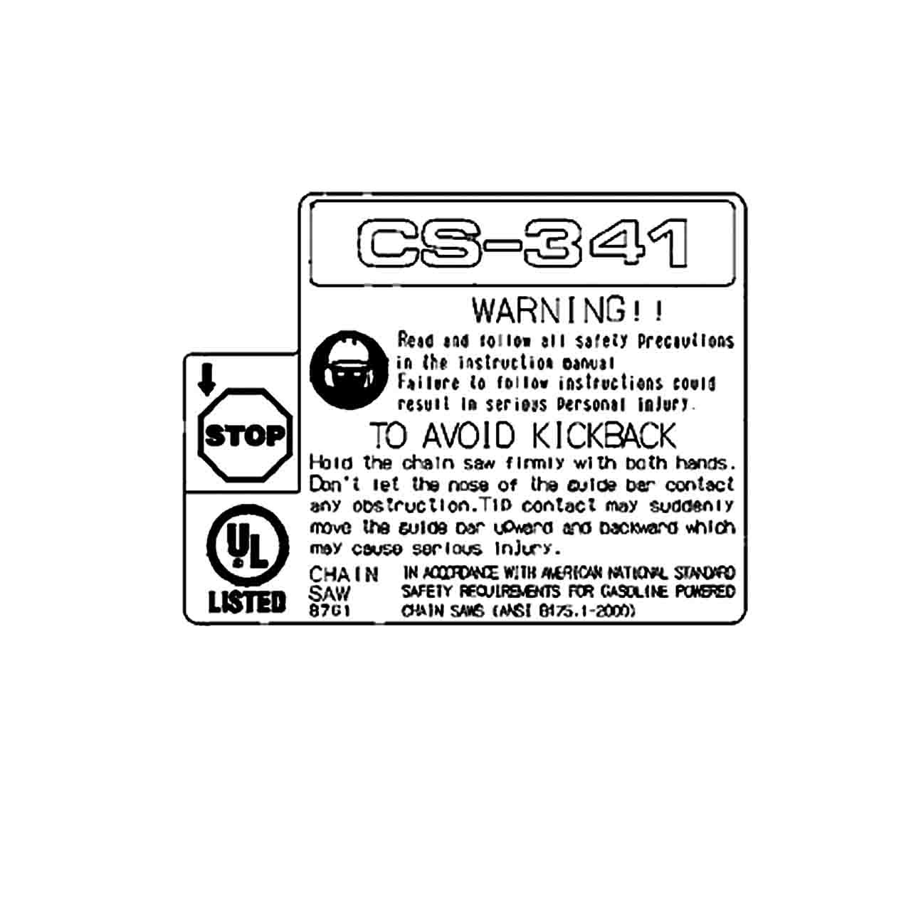 ECHO X524000313 - LABEL | Genuine Part