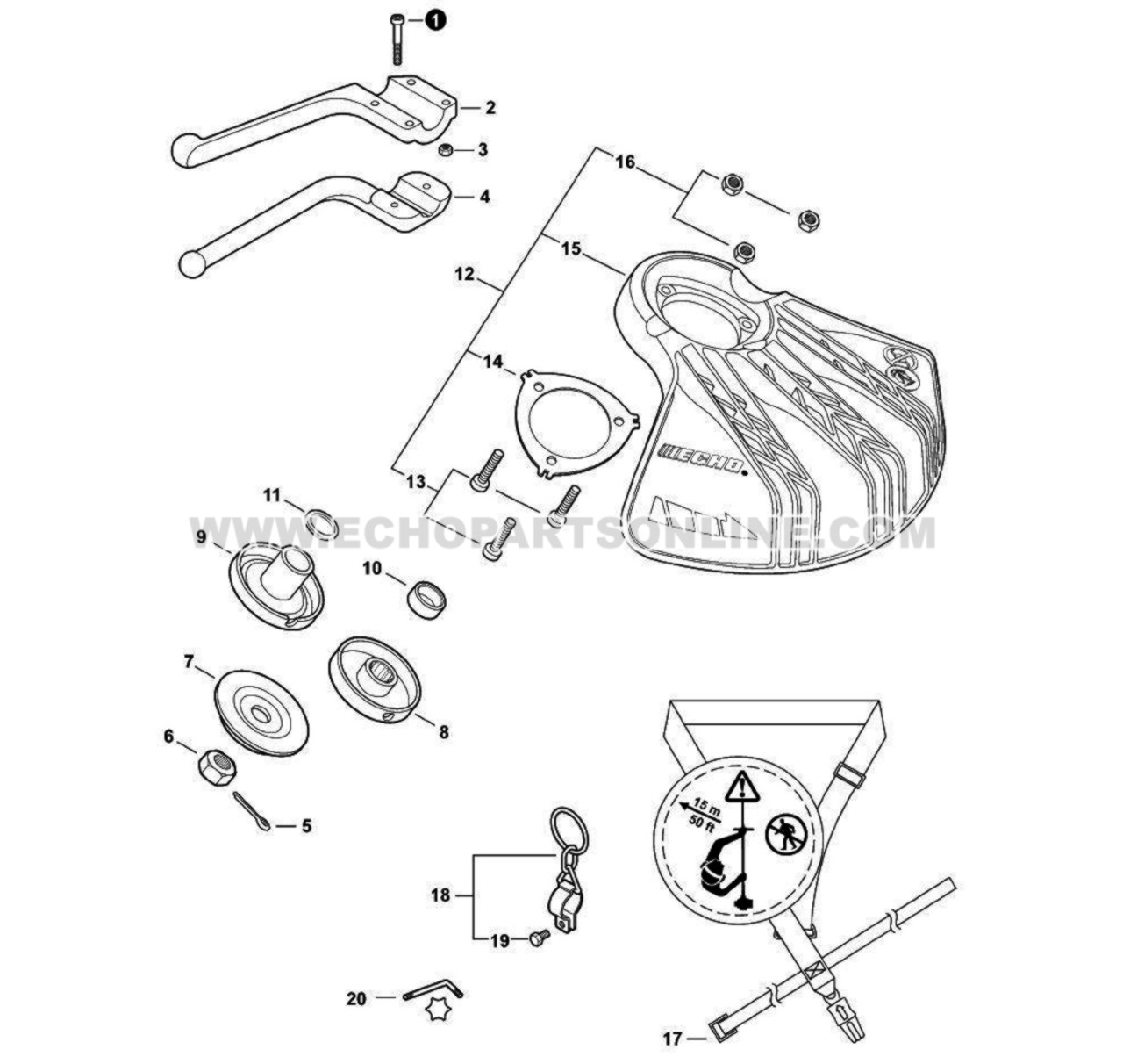 echo brush cutter adapter