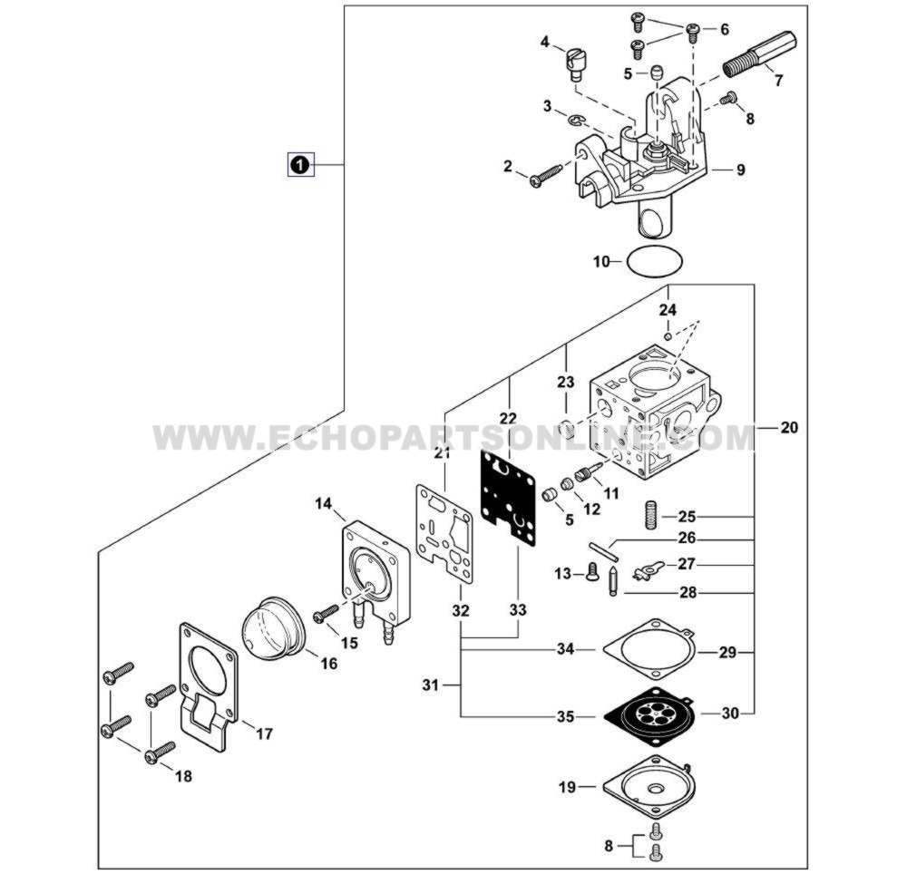 エマー ECHO A021004711 - CARBURETOR SRM-266 | Genuine Part