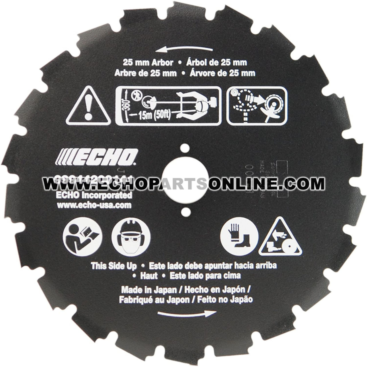 最新のデザイン ECHO 99944200141 - 22-TOOTH CLEARING SAW BLADE 8 ピアス