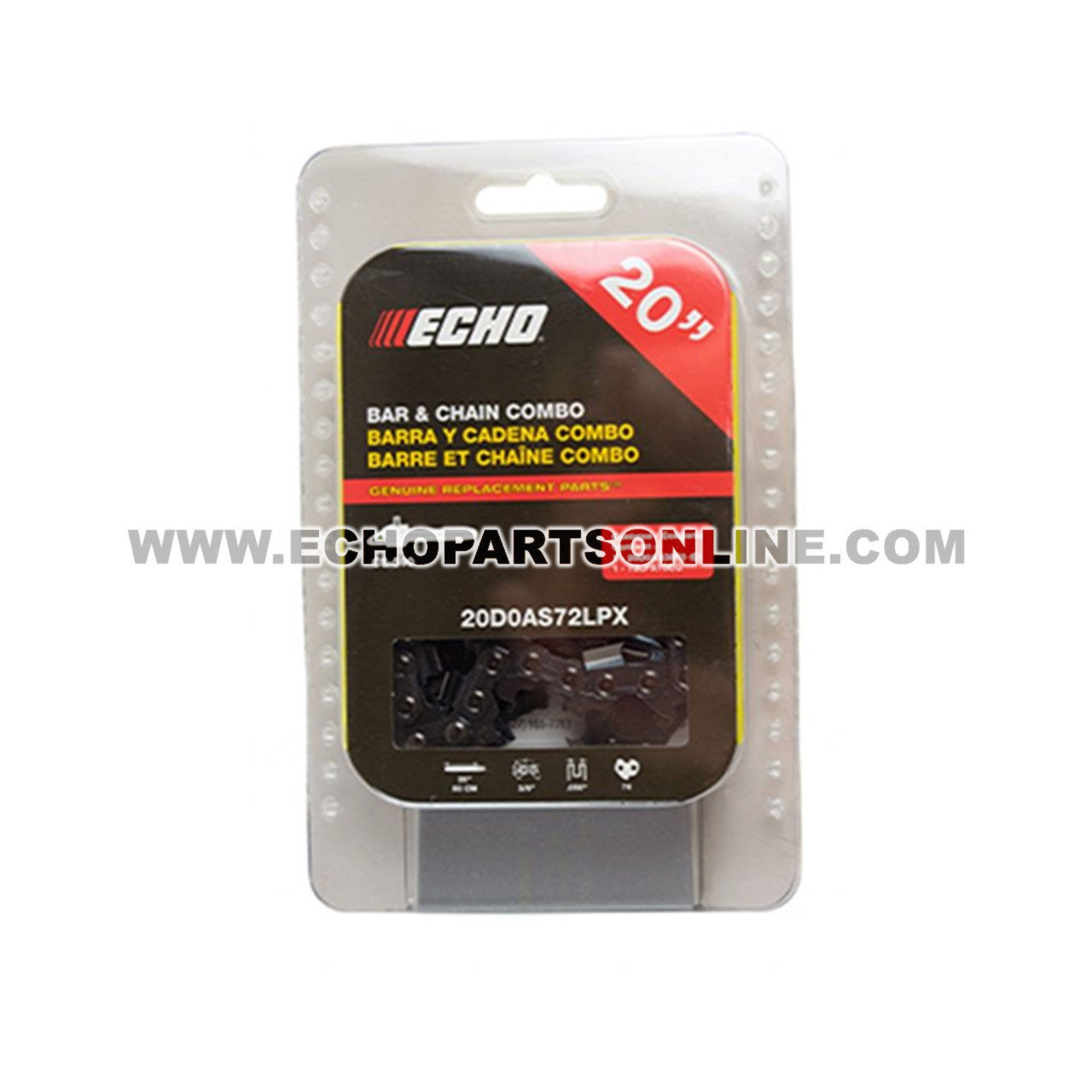 20D0AS72LPX Echo Bar & Chain Combo 20D0AS3870C/72LPX70CQ