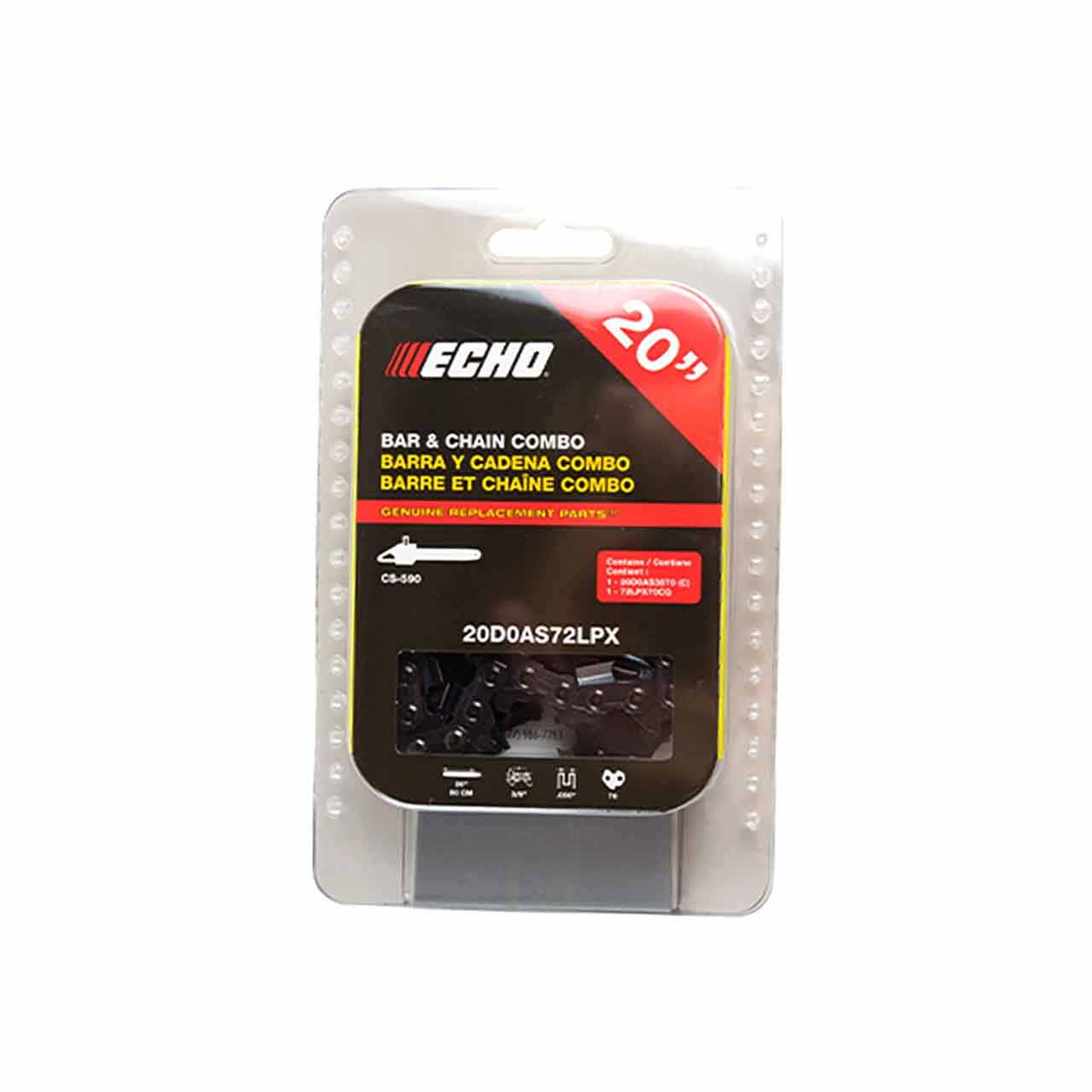 ECHO 20D0AS72LPX Bar & Chain Combo-Genuine part
