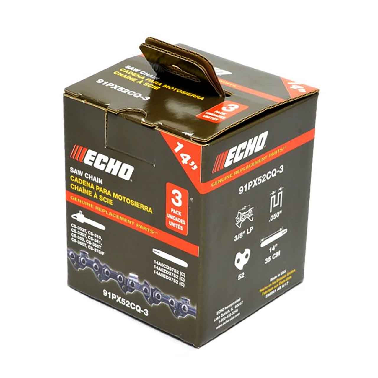 ECHO 91PX52CQ-3 3 CHAINS FOR THE PRICE OF 2-Genuine part