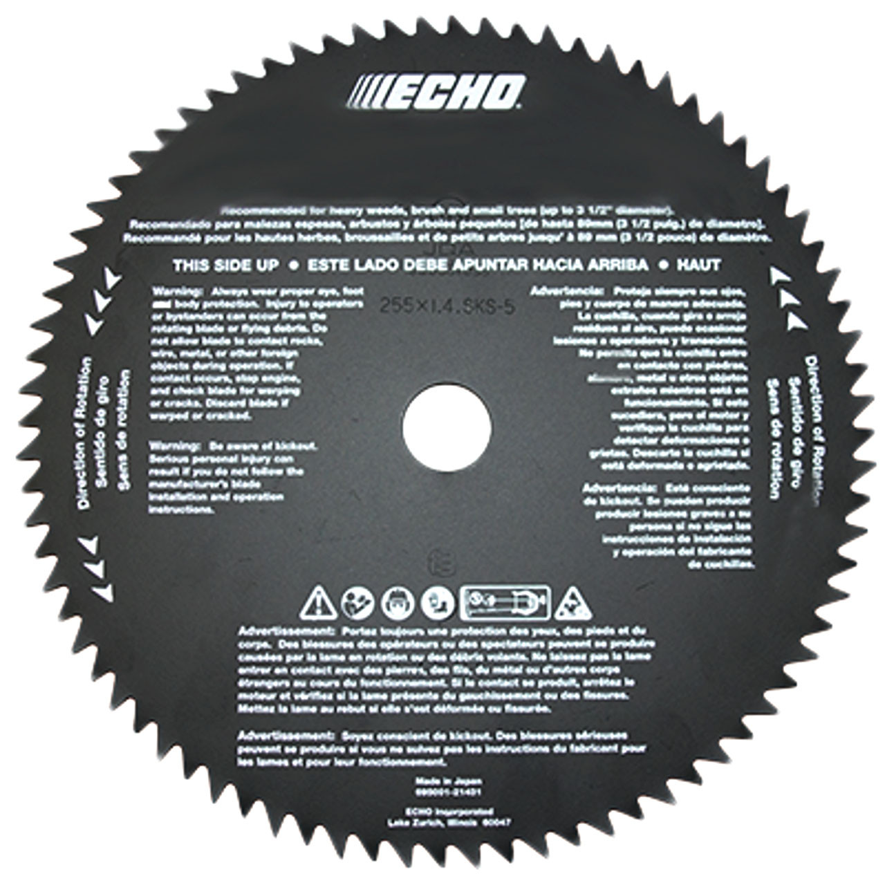Echo Genuine OEM Maxi Cut Blades #215712X5 | Replacement Trimmer Blades (1 Pack) | Compatible With Echo Models
