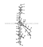 Parts lookup EEcho SRM 2400 Carburetor 12520013317 Diagram