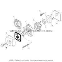 Parts lookup Echo GT 225 Air Filter A226001410 OEM diagram