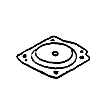 ECHO 12534233330 - COVER DIAPHRAGM - Image 1