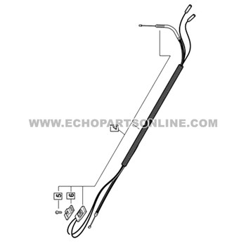 ECHO P021051570 - CONTROL CABLE ASSY SRM-2620-image1