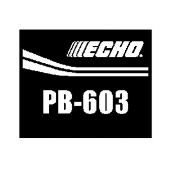 ECHO X503002040 - LABEL MODEL - Image 1