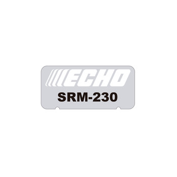 ECHO X547001481 - LABEL MODEL SRM-230 - Image 1